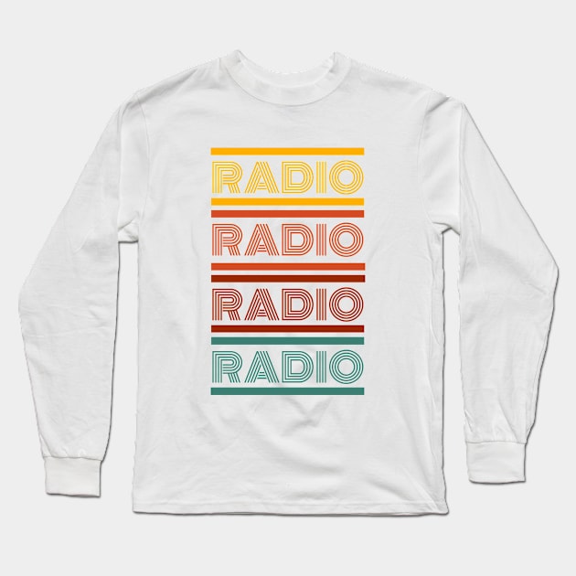 Radio Long Sleeve T-Shirt by WonkeyCreations